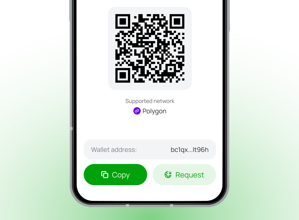 Receive screen on SendTM with QR code